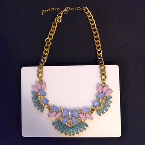 Vintage necklace with milky pastel stones